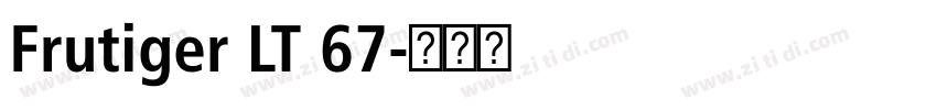 Frutiger LT 67字体转换